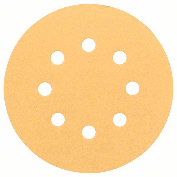 Bosch Accessories Best for Wood 2608605070 Router sandpaper Hook-and-loop-backed, Punched Grit size 100 (Ø) 125 mm 5 pc(s)