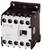 Protection unit by Eaton, model DIL EM-10; black casing, grey front panel with markings and blue screw terminals.