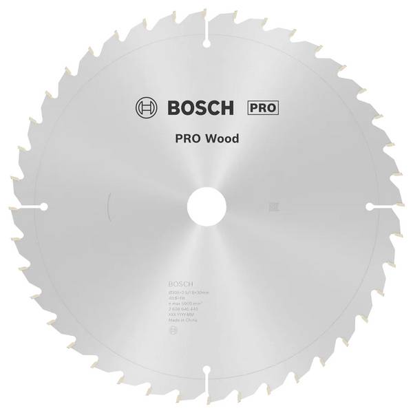 Bosch Accessories Optiline 2608640440 Carbide metal circular saw blade 305 x 30 x 2.5 mm Number of cogs: 40 1 pc(s)
