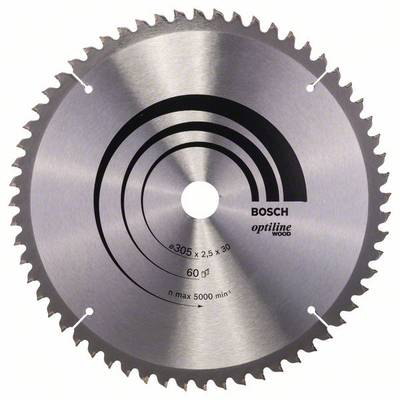 Bosch Accessories Optiline 2608640441 Carbide metal circular saw blade 305 x 30 x 2.5 mm Number of cogs: 60 1 pc(s)