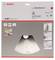 Packaging for a Bosch 'Top Precision' saw blade suitable for various materials. Features: precise, quiet, clean, robust.