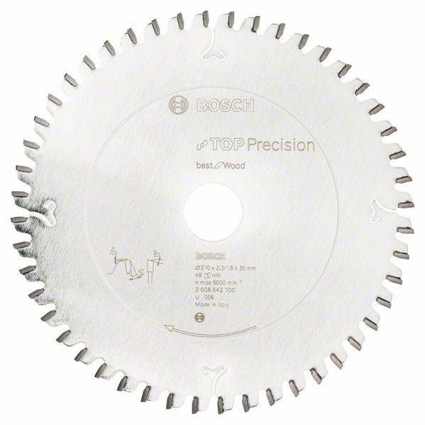 Bosch Accessories Top Precision 2608642100 Carbide metal circular saw