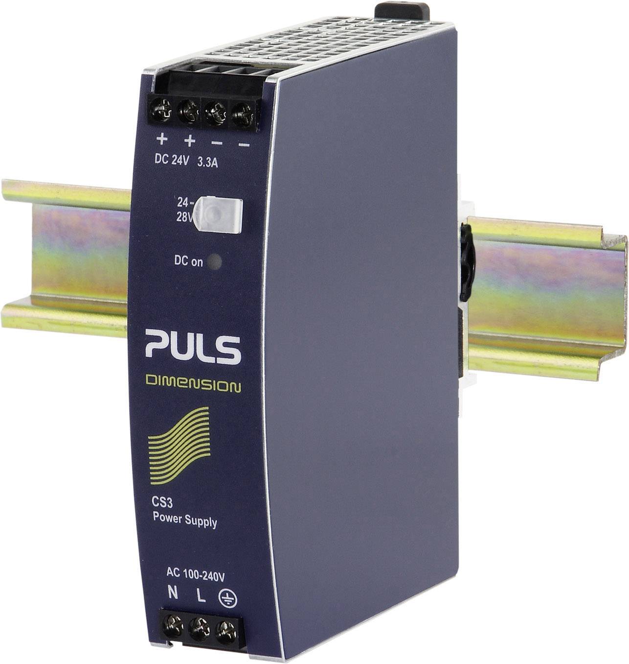 PULS DIMENSION CS3.241 Rail mounted PSU (DIN) 24 V DC 3.3 A 80 W 1 x
