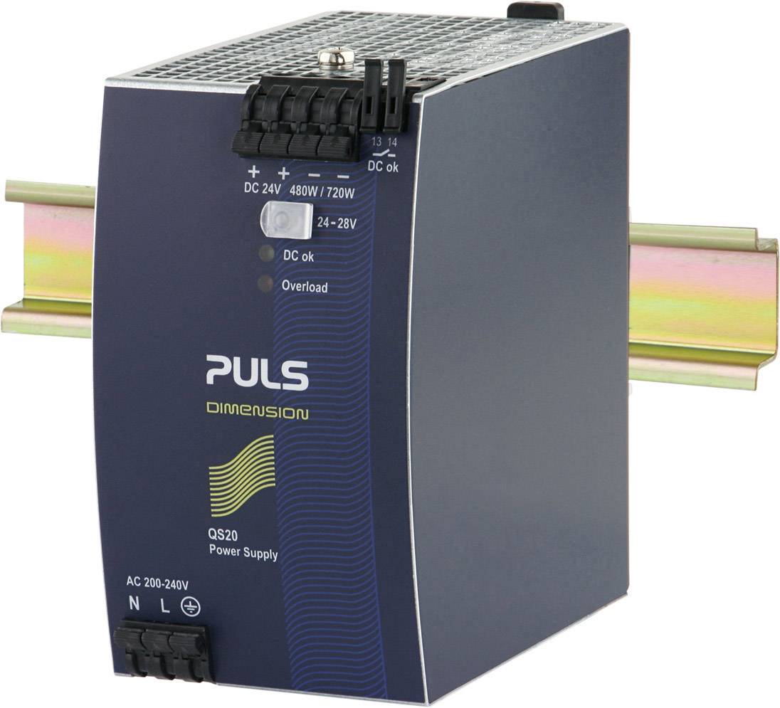 PULS DIMENSION QS20.244 Rail mounted PSU (DIN) 24 V DC 20 A 480 W 1 x