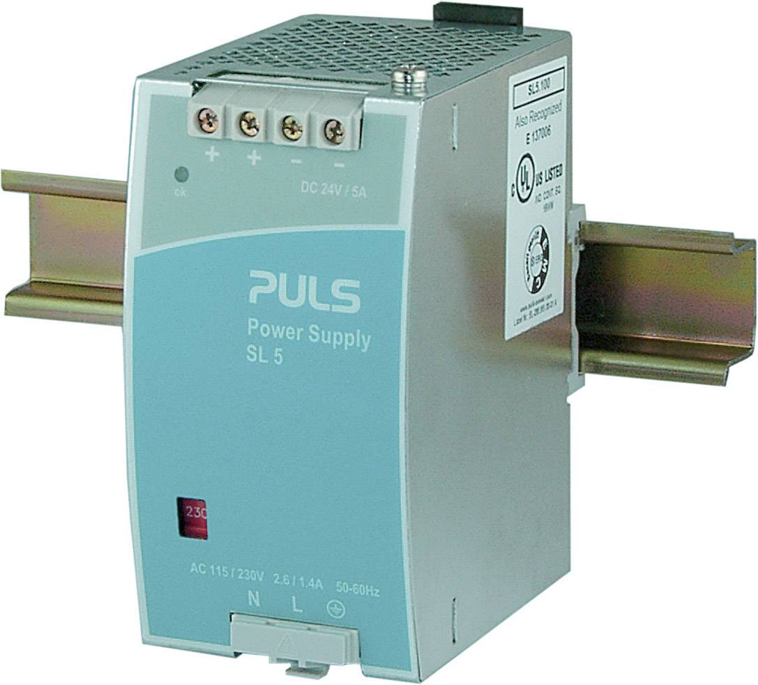 PULS SilverLine SL5.100 Rail mounted PSU (DIN) 24 V DC 5 A 120 W 1 x