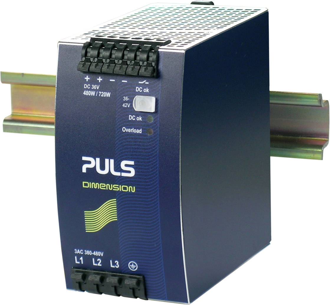 PULS DIMENSION QT20.361 Rail mounted PSU (DIN) 36 V DC 13.3 A 480 W 1 x