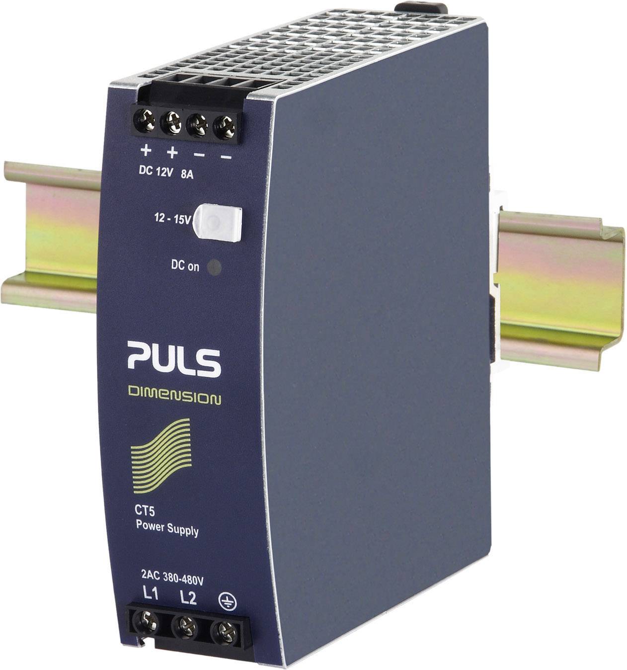 PULS DIMENSION CT5.121 Rail mounted PSU (DIN) 12 V DC 8 A 96 W 1 x