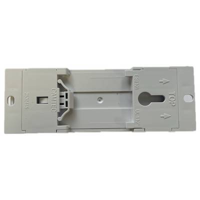 A grey rectangular plastic enclosure with the inscription 'CAMTEC', 'ESB101', 'UL 110°', and 'TOP'. Rectangular opening in the centre.
