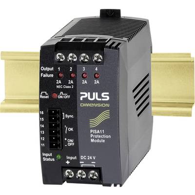 PULS DIMENSION PISA11.402 Overvoltage/overcurrent protector 24 V DC 2 A No. of outputs:4 x Content 1 pc(s)
