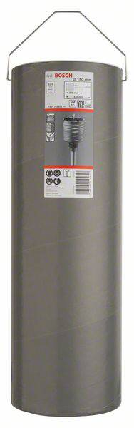 Cylindrical metal object with a Bosch sticker. Contains technical information and symbols for product usage.