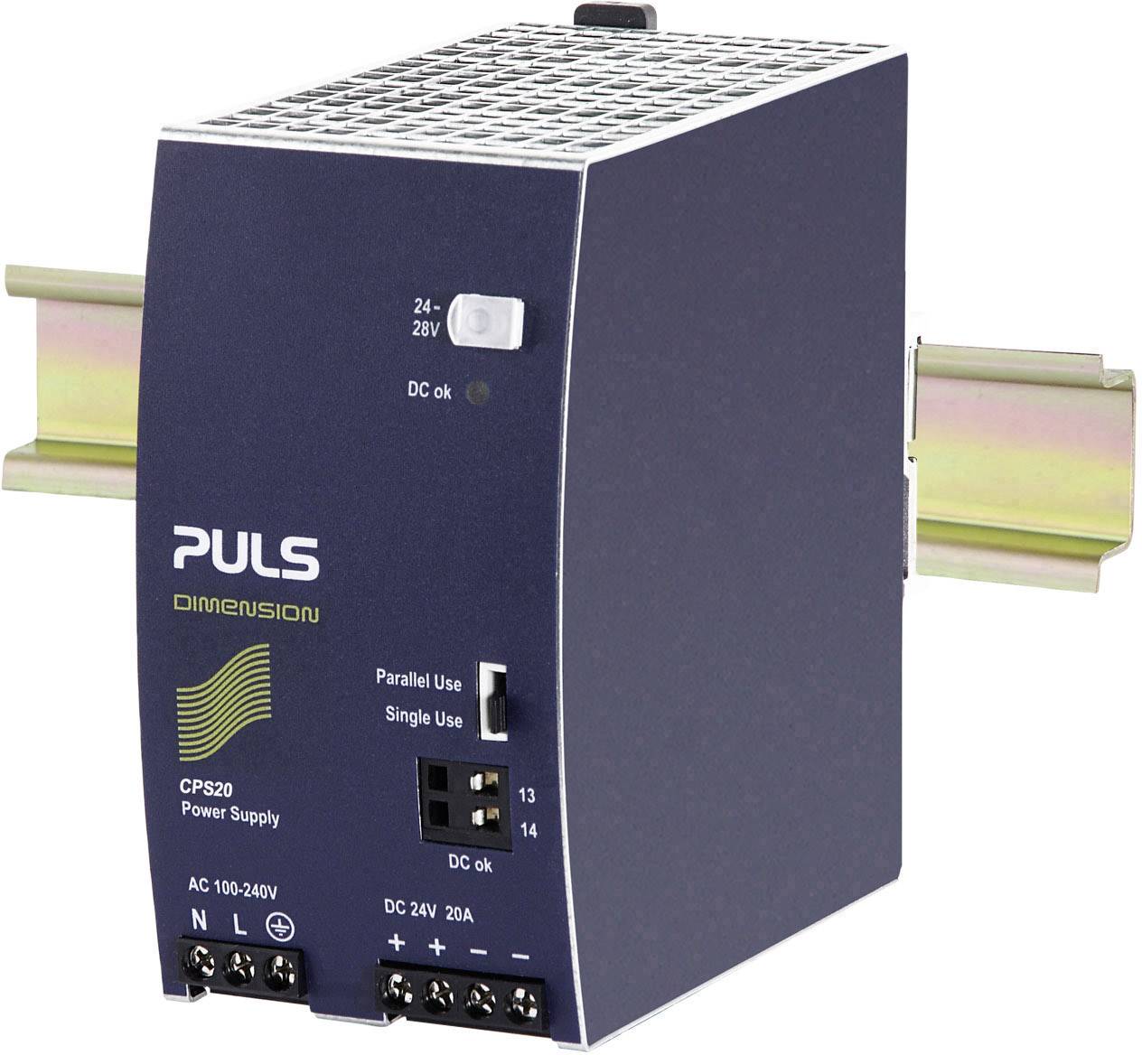 PULS DIMENSION CPS20.241 Rail mounted PSU (DIN) 24 V DC 20 A 480 W 1 x