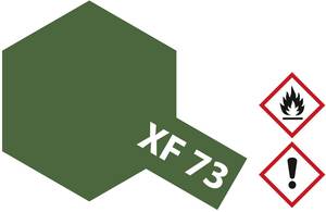Tamiya Acrylic paint Dark green (matt) XF-73 Glass container 10 ml