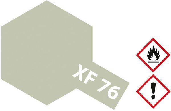Tamiya Acrylic paint Grey, Green (matt) XF-76 Glass container 10 ml