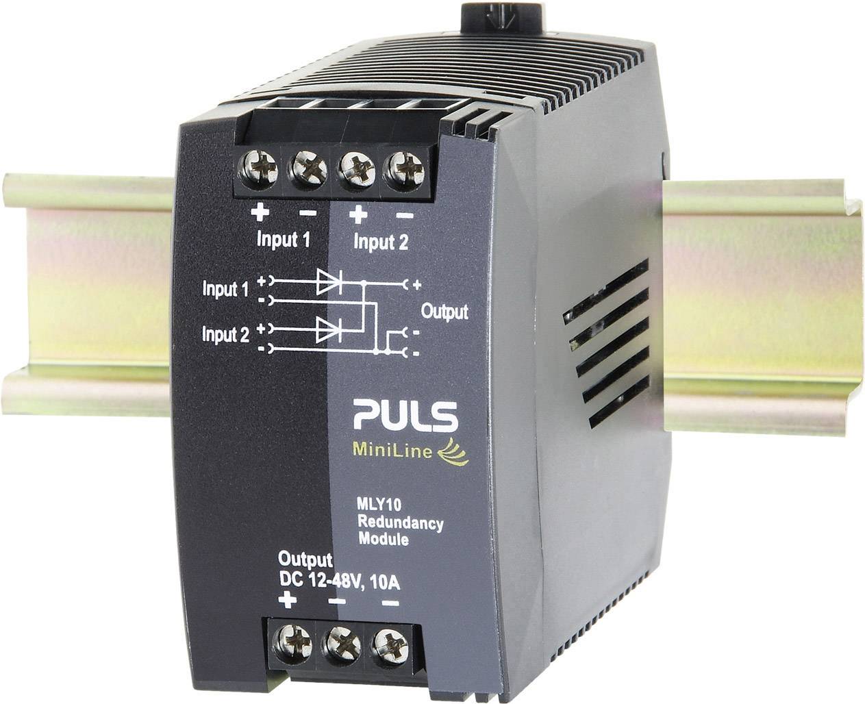 PULS MLY10.241 Rail mounted redundancy (DIN) 10 A No. of outputs: 1 x