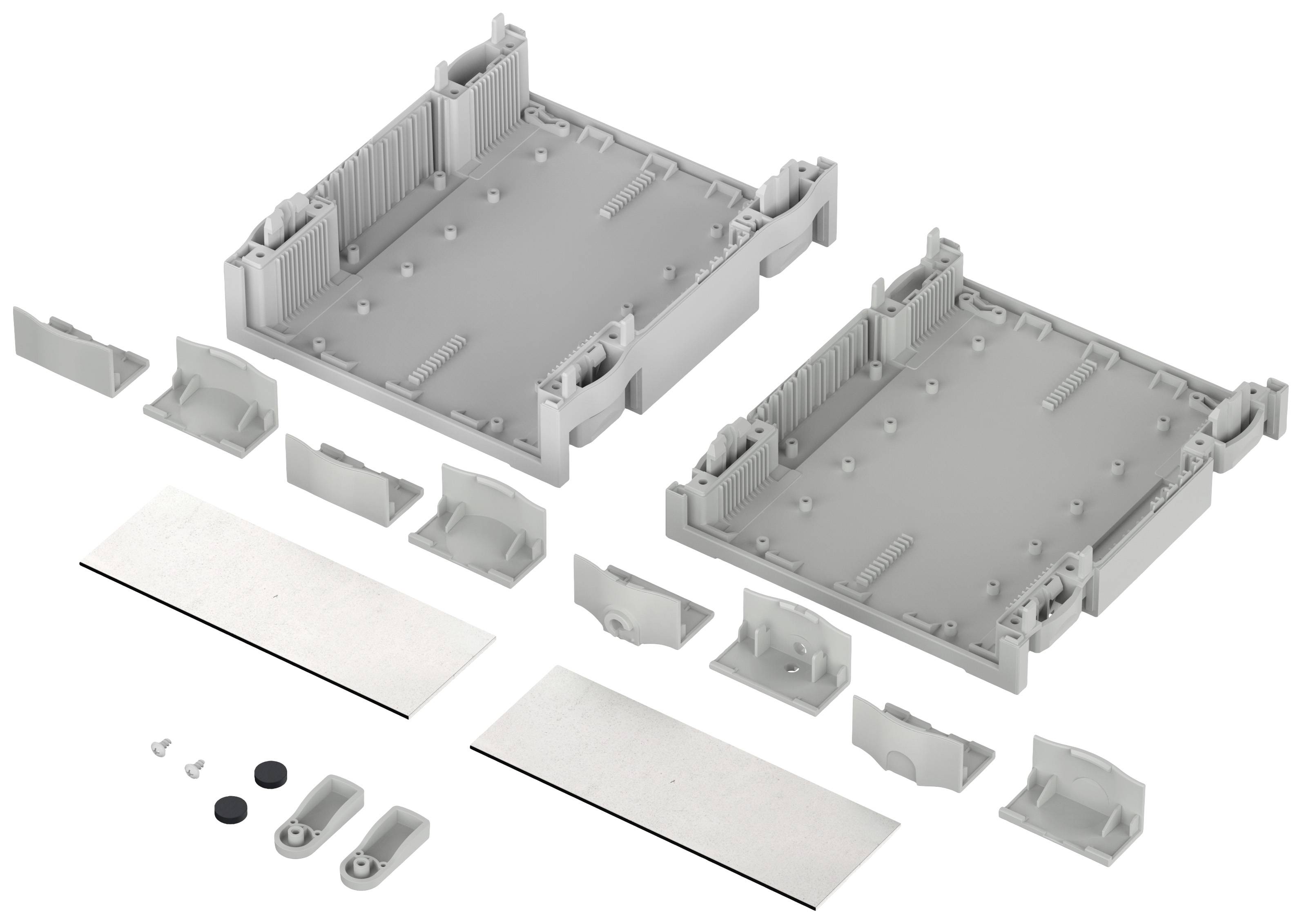 Bopla BOTEGO BO 32009 Desktop case (L x W x H) 196.9 x 174 x 65.2 mm Acrylonitrile butadiene styrene Grey-white (RAL 703-1