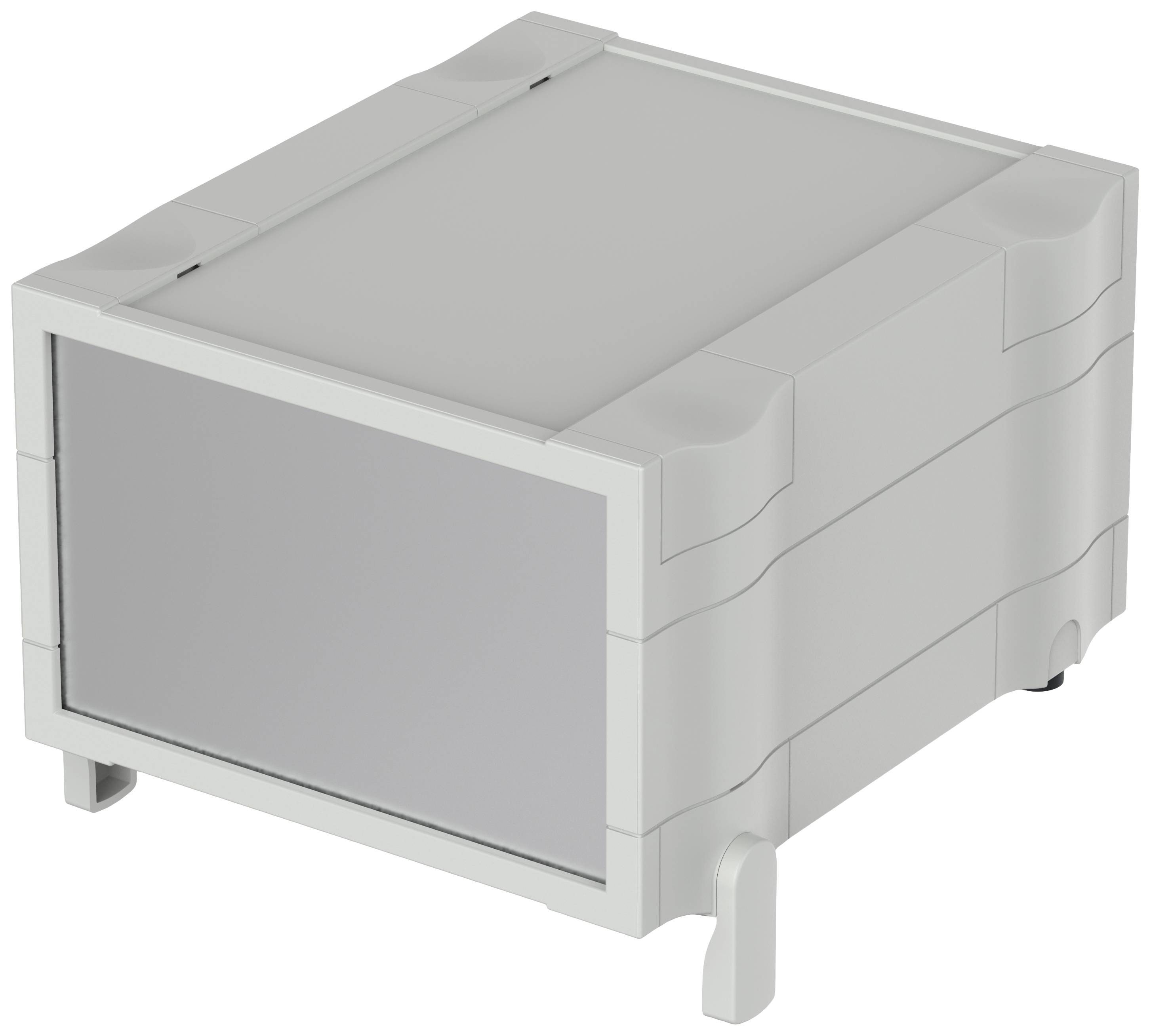 Bopla BOTEGO BO 32018 Desktop case (L x W x H) 196.9 x 174 x 110.92 mm Acrylonitrile butadiene styrene Grey-white (RAL 7035) 1 pc(s)