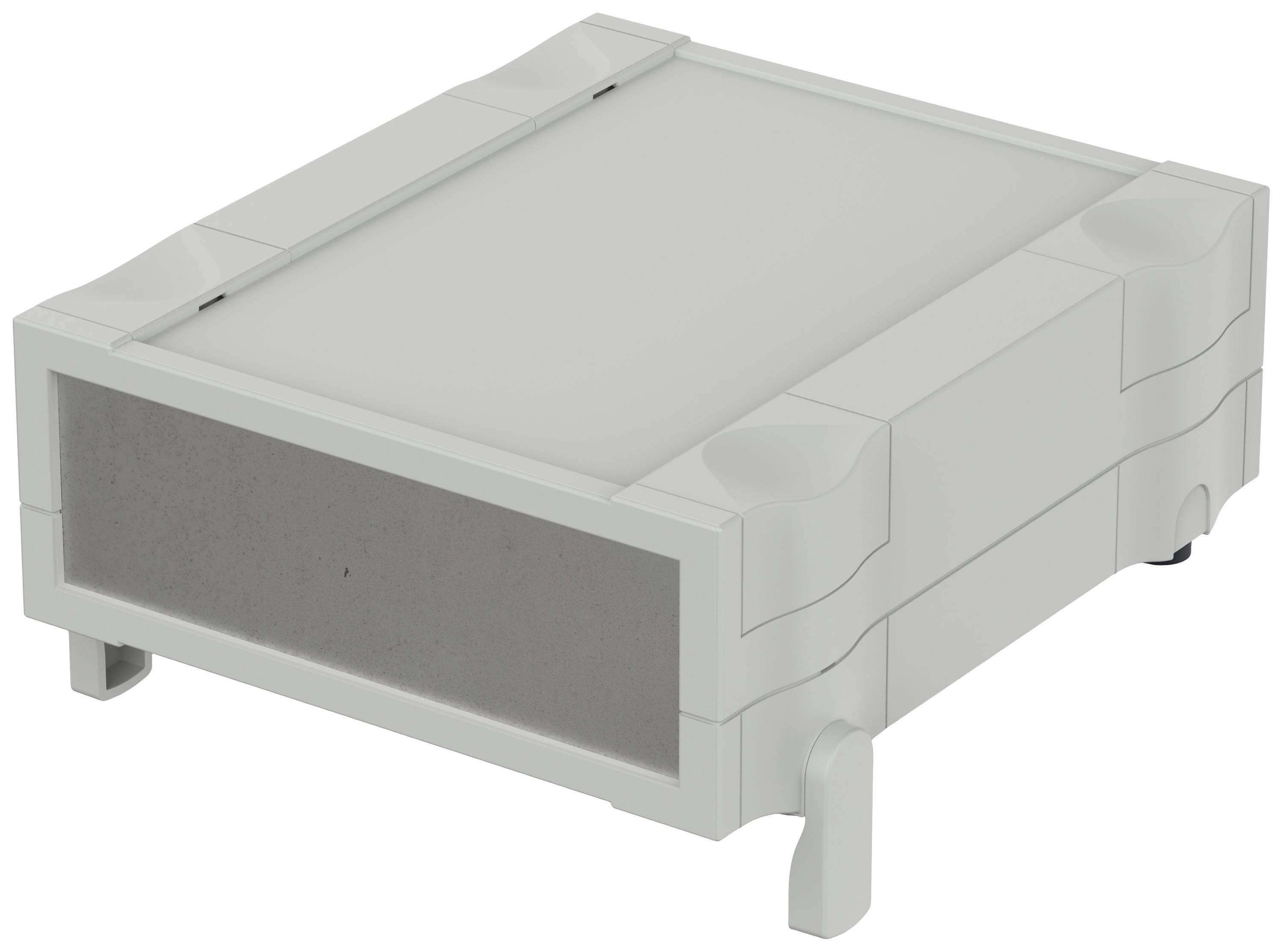 Bopla BOTEGO BO 52012 Desktop case (L x W x H) 196.9 x 240.7 x 80.44 mm Acrylonitrile butadiene styrene Grey-white (RAL 
