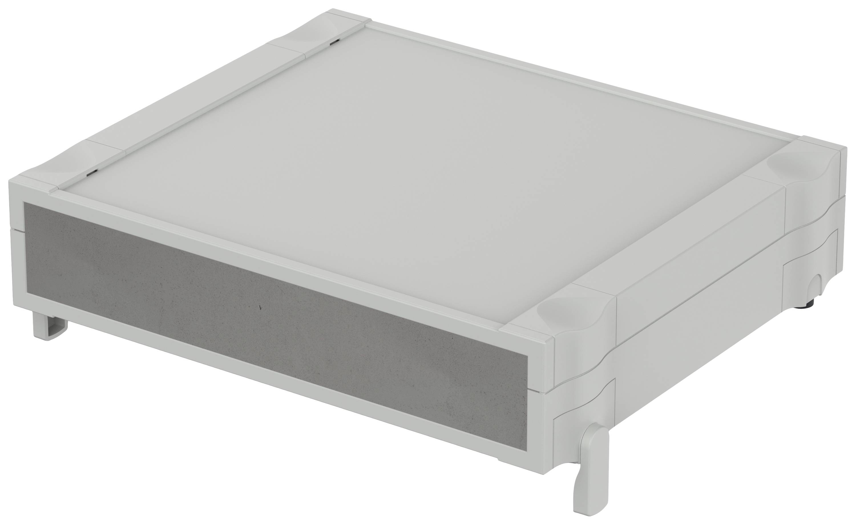 Bopla BOTEGO BO 62609 Desktop case 256.9 x 307.35 x 65.2 Acrylonitrile butadiene styrene Grey-white (RAL 7035) 1 pc(s)