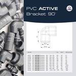 FIAP PVC ACTIVE bracket 90° 90 x 90 - PVC - angle 90°