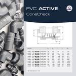 FIAP PVC ACTIVE coneCheck 25 - PVC cone check valve