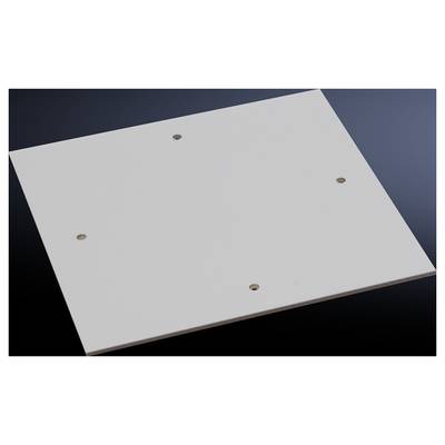 A white, square panel with four evenly distributed holes, resting on a dark background.