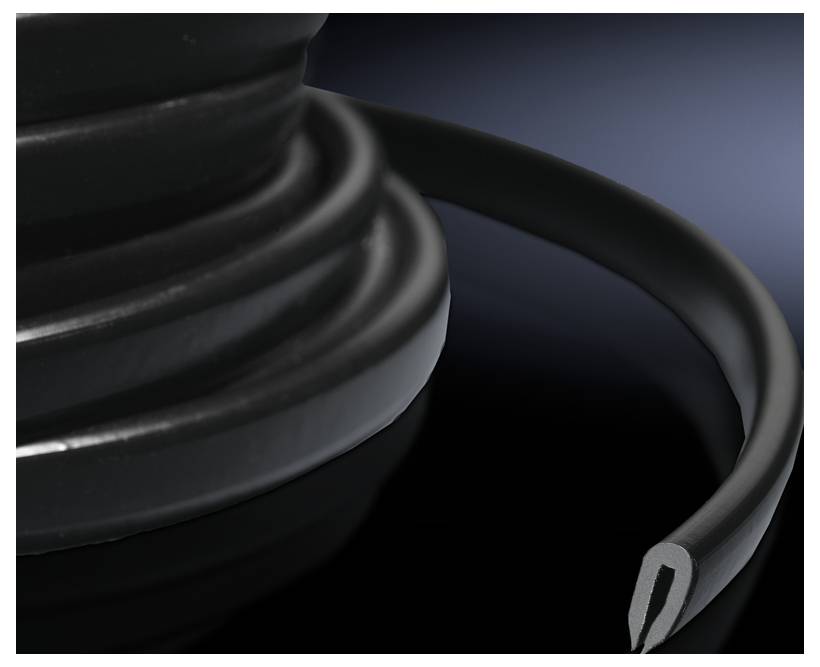 Rittal DK 7072.100 Edge protector PVC Black 10 m