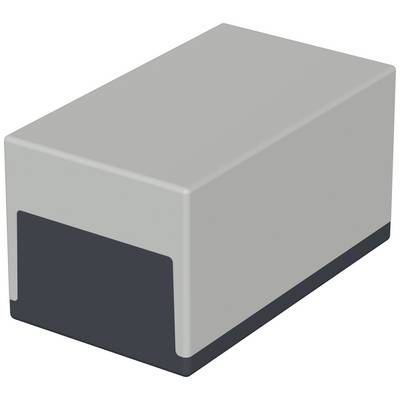 'Grey rectangular block with dark grey underside.'