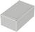 A rectangular, grey enclosure with rounded corners and screws at each corner. It is suitable for electronic components.