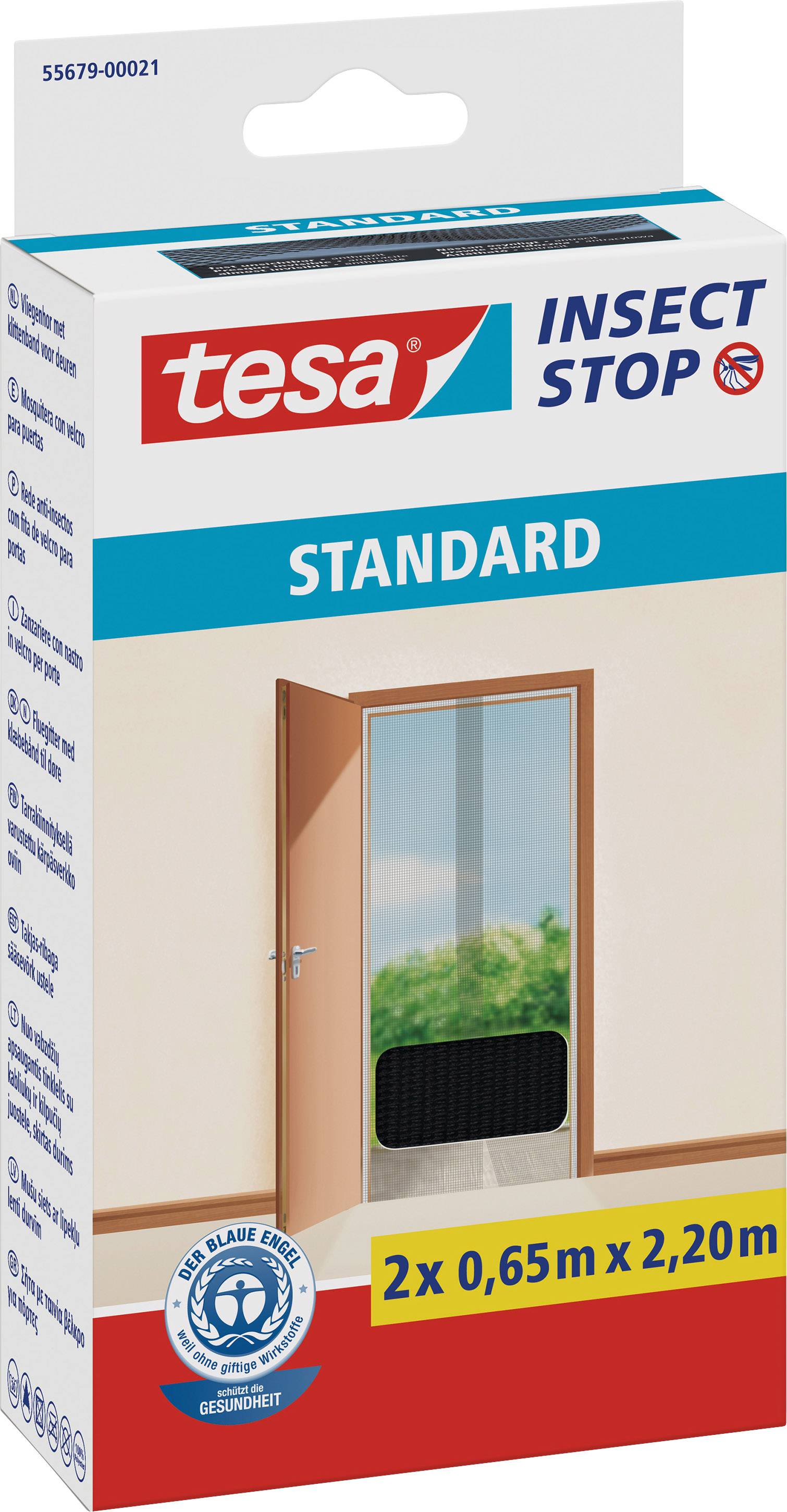 tesa STANDARD 55679-00021-05 Door insect netting (W x H) 650 mm x 2200 mm Anthracite 1 pc(s)