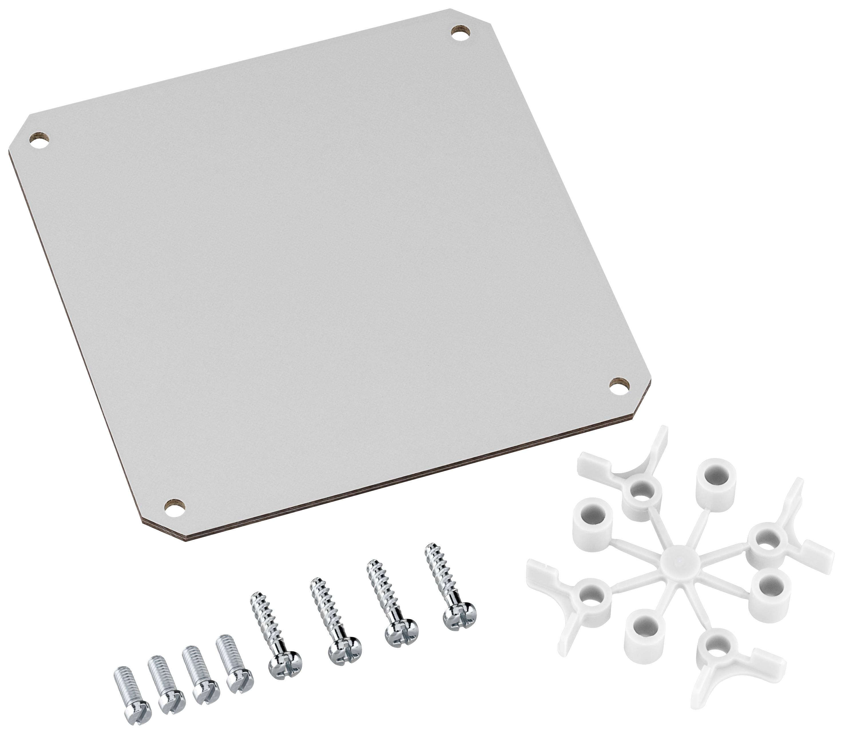 Spelsberg 19500501 TK MPI-1313 TK Mounting Plate For Plastic Casing (L x W) 110 mm x 110 mm Insulation material HP Melamin-Phenol Multicolour Compatible with