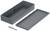 Grey rectangular plastic housing in two parts with accompanying screw set. Suitable for electronic projects.
