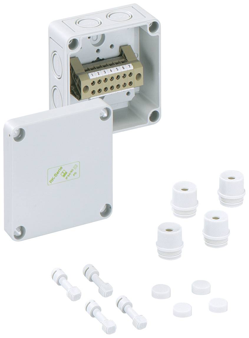 Spelsberg RKK 4/08-8x4² Serial terminal enclosure 94 x 94 x 57 Polystyrene (EPS) Grey 1 pc(s)