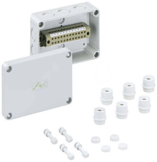Spelsberg RKK 4/12 XL-12x4² Serial terminal enclosure 130 x 94 x 57 Polystyrene (EPS) Grey 1 pc(s)
