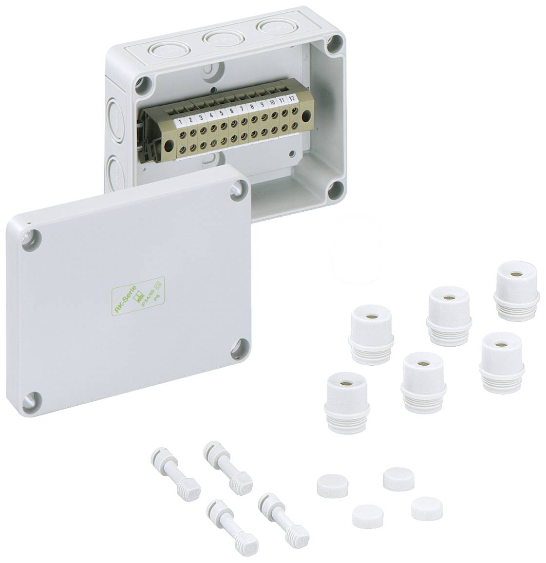 Spelsberg RKK 4/15-15x4² Serial terminal enclosure 130 x 94 x 57 Polystyrene (EPS) Grey 1 pc(s)