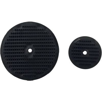 FASTECH® 703-330-Bag Mount screw-on Loop pad  Black 4 pc(s)