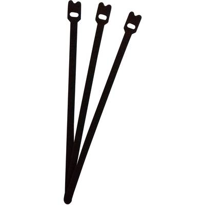 FASTECH® ETK-7-200-9999  Hook-and-loop cable tie for bundling  Hook and loop pad (L x W) 200 mm x 7 mm Black 1 pc(s)