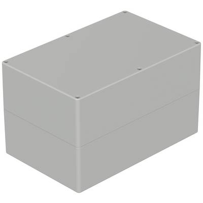 A rectangular, grey plastic enclosure with a removable cover, suitable for mounting electrical components.