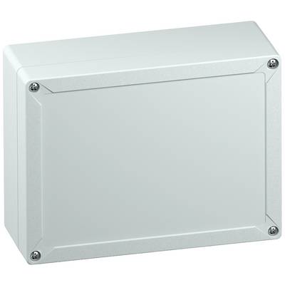 A rectangular, grey enclosure with screws at the corners, likely for technical or electrical applications.