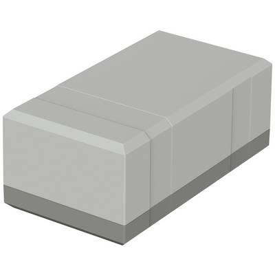 A rectangular, grey, three-dimensional block on a white background.