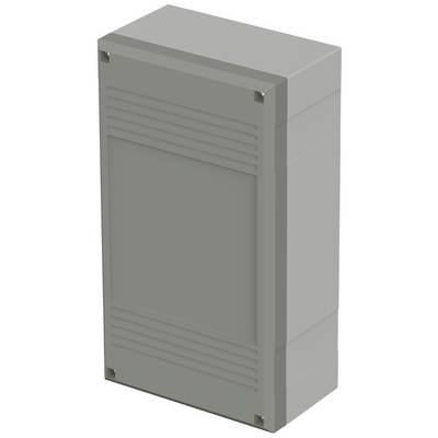 A rectangular, grey plastic casing with ribbed edges.