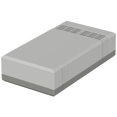 Grey rectangular device with ventilation slots on the top surface.