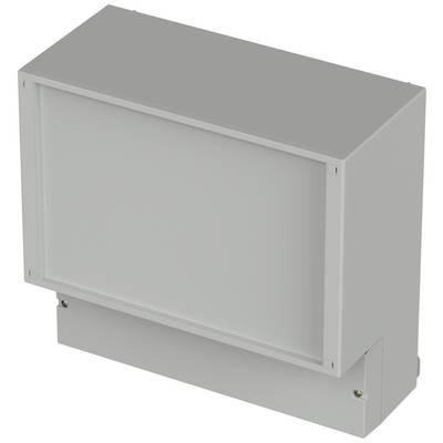 A rectangular, grey electronics enclosure with a removable lid, suitable for wall mounting, demonstrates a robust construction for various applications.