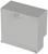 Grey, rectangular enclosure with multiple openings on the underside, used for electrical installations.