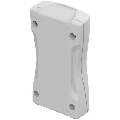 A white, rectangular plastic enclosure with rounded edges, vertically oriented. Suitable for electronic devices.