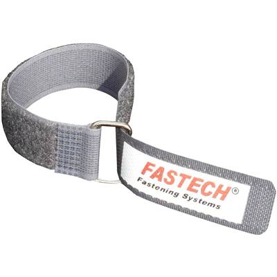 FASTECH® F101-20-220M-FT  Hook-and-loop tape with strap Hook and loop pad (L x W) 220 mm x 20 mm Grey 1 pc(s)