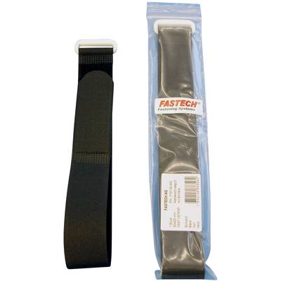 FASTECH® F101-30-400  Hook-and-loop tape with strap Hook and loop pad (L x W) 400 mm x 30 mm Black 1 pc(s)