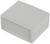 Grey, rectangular electronic enclosure with smooth edges and a removable front cover.