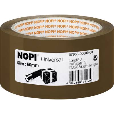 Nopi UNIVERSAL 57953-00000-00 Packaging tape  Brown (L x W) 66 m x 50 mm 1 pc(s)