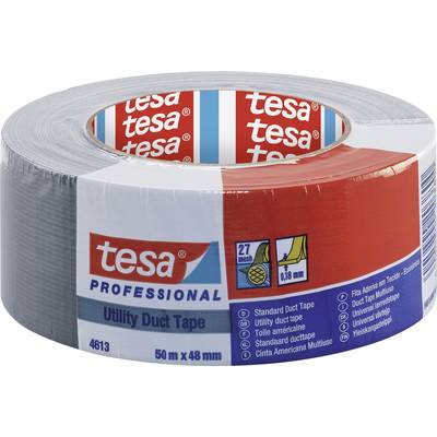 tesa Universal duct tape 4613 04613-00037-01 Cloth tape tesa® Duct tape  Silver (L x W) 50 m x 48 mm 1 pc(s)