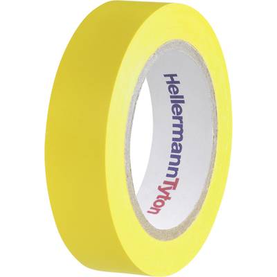 HellermannTyton HelaTape Flex 15 710-00102 Electrical tape HelaTape Flex 15 Yellow (L x W) 10 m x 15 mm 1 pc(s)